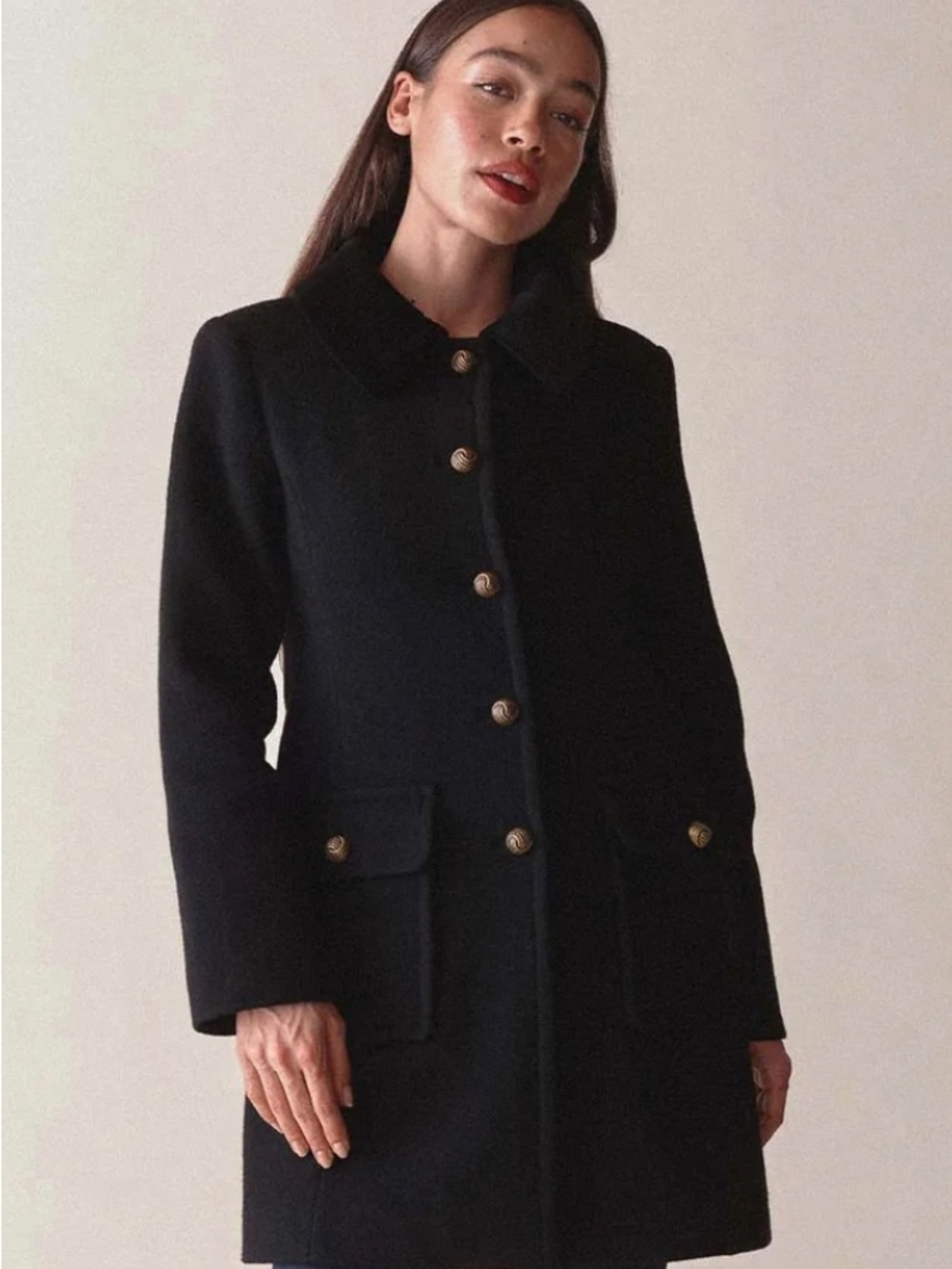 Doen Kensington Coat in Black